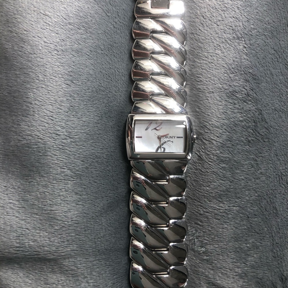 DKNY mother of pearl watch